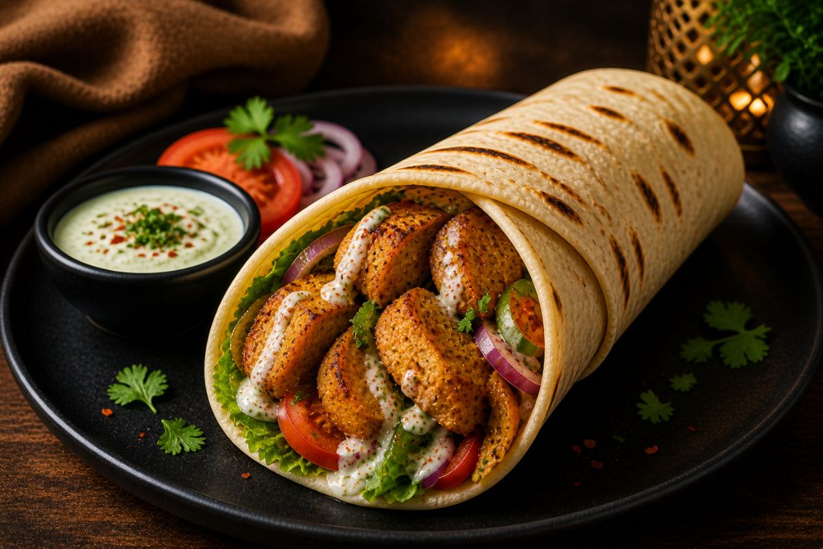 Soya Chaap Wrap