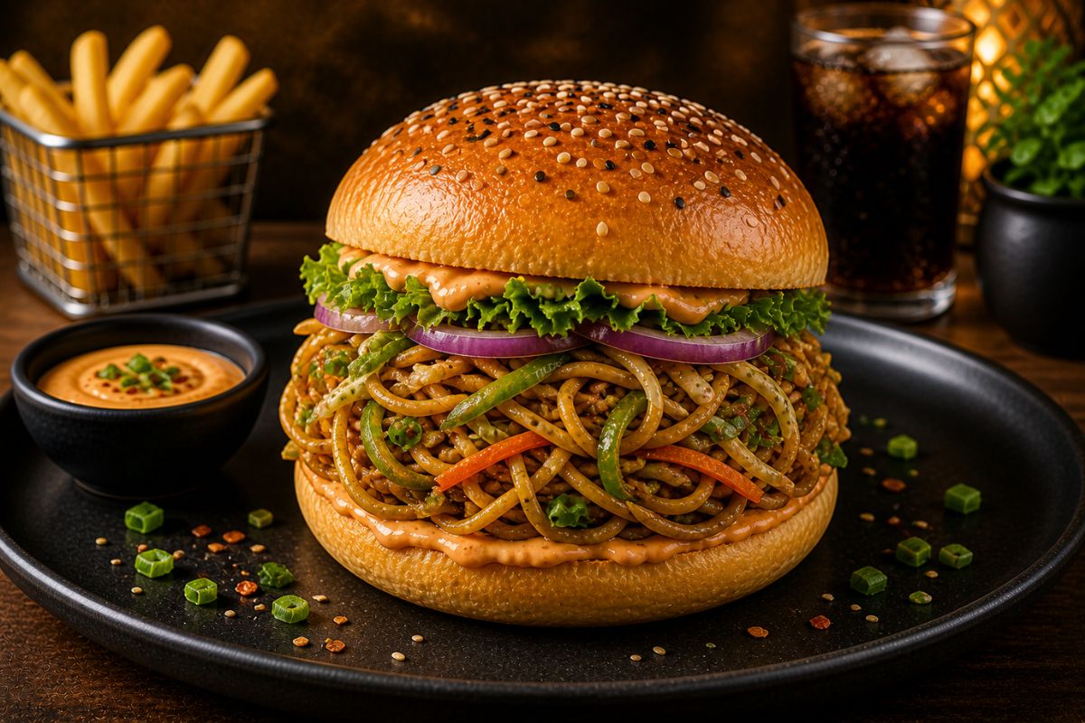 Veg Noodle Burger